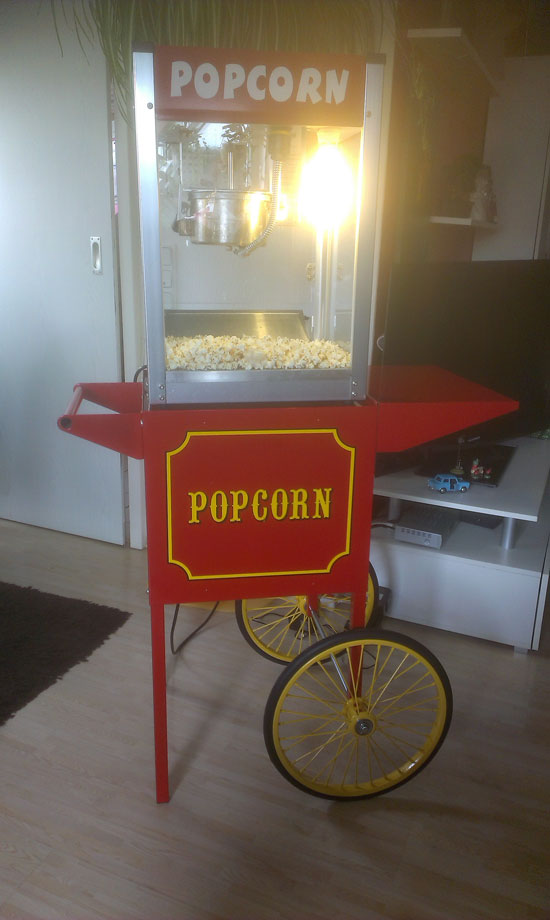 Popcornmaschiene Verleih original USA Tetrodesign